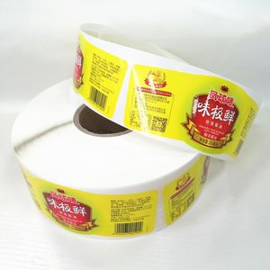 Alta calidad personalizado adhesivo salsa de Chile etiqueta pegatinas de impresión en rollo - Product Image 2