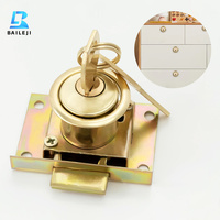 Cerradura de Cilindro para Gabinete, Acabado Dorado Cepillado, con Llave Igualada, para Muebles de Oficina, Cajones de Escritorio, Venta al por Mayor, Fabricante OEM