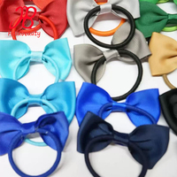 Arcs de queue de cochon classiques avec élastique Cycle élastique pour queue de cheval cheveux noeud papillon bande élastique pour enfants g