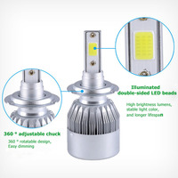 Usine En Gros Super Lumineux C6 Voiture Lumières 880 H1 H3 9005 9006 H11 Auto Voiture LED Phares Ampoules