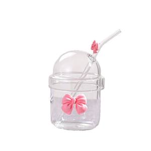 Tasse à lait et à jus transparente créative pour la maison, tasse à boire en forme d'animal, en verre borosilicate haute qualité, tasse monocouche - Product Image 1