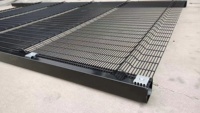 Clôture 358 certifiée CE ISO, galvanisée, noire, argentée, grise, revêtement en poudre PVC, anti-escalade, en treillis soudé en acier, sécurité, clôture 358