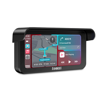 Aoocci Caméra de tableau de bord pour moto tout-en-un avec GPS antivol, écran IPS étanche, TPMS, CarPlay, Android Auto, enregistreur vidéo, 1 an