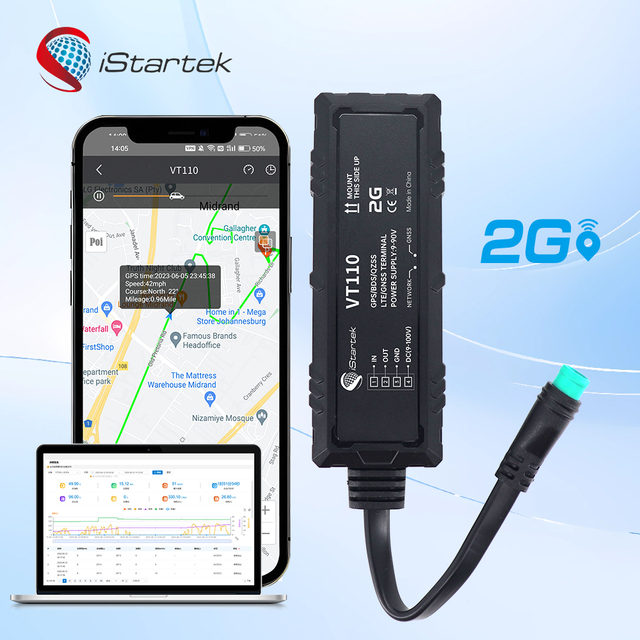 Gps Tracking IStartek VT110 2G Real Time Position 2G GSM GPS Tracker Free App Web Multiple Vehicle Tracking Device