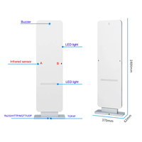 Lecteur de contrôle d'accès RFID pour portique de sécurité de bibliothèque scolaire, fréquence 860-960 MHz, système de gestion des présences, ISO 18000-6C, en aluminium