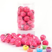 Groothandel Halal Zachte Witte Perzik Gummy Candy Fruitig Aroma Ballen Jelly Candy Fles Snoepgoed Leverancier