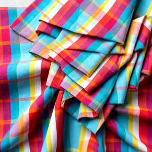 Tela de Franela a Cuadros Teñida con Hilo de Algodón 100% Orgánico, 150 GSM, Tela Tejida con Diseño Tartán y Gingham para Camisas, Ropa Infantil y Prendas de Vestir - Product Image 3