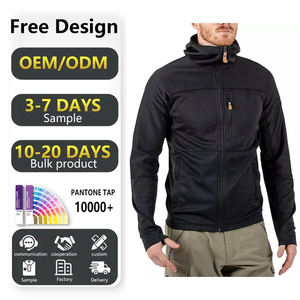 OEM ODM Hombres Casual Running Chaquetas Cortavientos ligero con cuello alto Negro Cremallera completa Tendencia Top para la primavera - Product Image 1