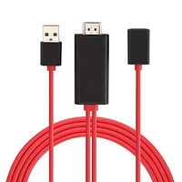 Para android a Cable adaptador HDMI 8pin a conector HDMI y de Audio Digital de 1080P HDTV adaptador para iP 6 7 8 plus