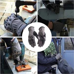 PRISAFETY-guantes de trabajo tácticos para caza, de silicona, para agarre, protección de impacto, mecánicos, para exteriores - Product Image 6