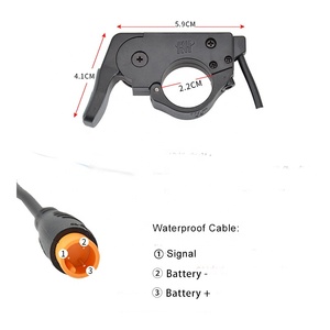 Accélérateur de vélo électrique à <span class=keywords><strong>pouce</strong></span> 300X, accélérateur droit/gauche pour vélo électrique 24V 36V 48V 72V - Product Image 5