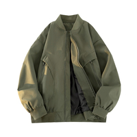 Veste pour homme avec logo personnalisable, veste rétro décontractée coupe-vent respirante, veste de pilote pour homme automne et hiver