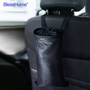 Bolsa de basura colgante para coche, almacenamiento plegable impermeable de 13x20cm para accesorios interiores de coche - Product Image 3
