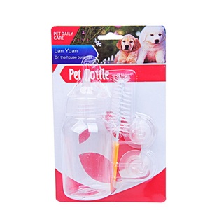 Kingtale Vente directe d'usine Biberon pour chien Biberon pour <span class=keywords><strong>chiot</strong></span> Biberon pour chat et chien avec brosse - Product Image 5