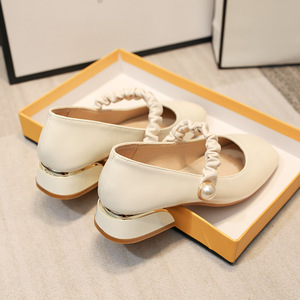 Scarpe Mary Jane retrò eleganti da donna, scarpe da ballo con tacco basso, scarpe slip-on da donna, <span class=keywords><strong>stile</strong></span> fata, sandali da passeggio, nuove. - Product Image 5