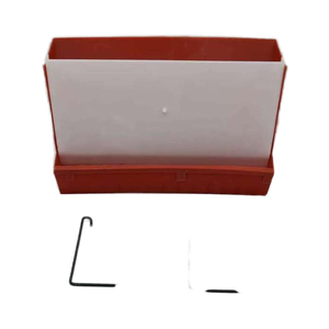 Mangeoire automatique anti-gaspillage pour cailles et pigeons |   Mangeoire <span class=keywords><strong>en</strong></span> PP <span class=keywords><strong>de</strong></span> qualité alimentaire à fixation sur cage pour l'élevage avicole multi-niveaux - Product Image 3