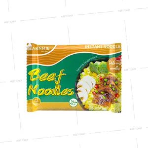 Yearnmie marka les nouilles chinois hazır çorba ramen toptan 120g tavuk, sığır eti, deniz ürünleri, sebze lezzet anlık erişte