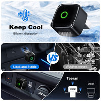 Adaptateur sans fil CarPlay Wooboobox M5 |   Dongle véritablement compact et portable pour voiture d'origine avec CarPlay et Android Auto