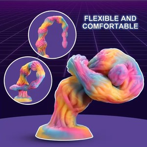 新色の多色性のある蔓型アナルビーズとプラグマッサージスティック、シリコン製大人用セックストイ（Xingse製） - Product Image 6