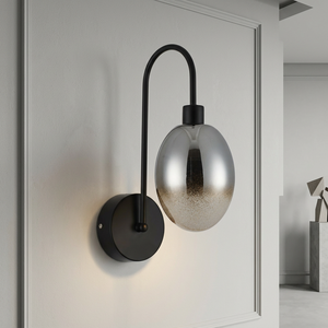 Lampe murale LED en verre gris moderne 2026 pour hôtel, salon, décoration intérieure - Product Image 4