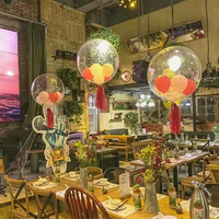 Tyingbobo — ballon gonflable transparent réutilisable, 18 pouces, set de ballons led pour anniversaire