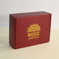 Boîte d'emballage en carton ondulé E Flute écologique avec logo imprimé personnalisé pour l'expédition et le courrier