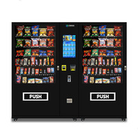 Distributeur automatique de nourriture de haute qualité à monnayeur, snacks et boissons, écran tactile 21,5 pouces, gestion cloud, paiement multiple