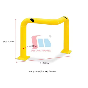 Pegangan Pengaman Baja Berkualitas Tinggi dan Tahan Lama, Dapat Disesuaikan, Berbentuk U Warna Kuning, Cocok untuk Keamanan Jalan - Product Image 2