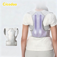 Ceinture Correctrice de Posture pour Étudiants avec Support en Acier, en Polyester Respirant pour la Stabilisation du Dos des Enfants, Personnalisable