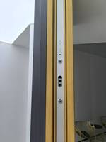 Hôtel de luxe moderne Patio aluminium plaqué glissière poignée de porte en verre serrure ascenseur panoramique porte coulissante pour Villa chambre hôpital