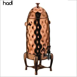 Коммерческие автоматическая молочное отделение 19 л нержавеющая сталь медь молотком большой емкости арабский кофе чая урна