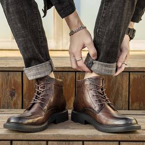 Zapatos Casuales de Hombre Premium, Diseño Clásico y Moderno con Degradado, Punta Descubierta, Impermeables, Suela de Goma, para Otoño e Invierno, Siempre a la Moda - Product Image 4