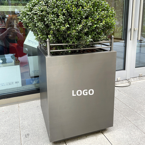 <span class=keywords><strong>Pot</strong></span> de fleurs carré extra large en acier bon marché professionnel personnalisé - Product Image 4