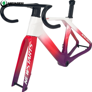 Cuadro de <span class=keywords><strong>Bicicleta</strong></span> Infantil con Cableado Interno, Cuadro de <span class=keywords><strong>Bicicleta</strong></span> de Fibra de Carbono para Neumáticos MAX 32C, para Eje de Pedalier T47, Freno de Disco - Product Image 2