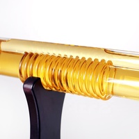 Decantador de whisky de vidrio con Diseño Artesanal AK47, Base de madera única, forma de pistola, botella a juego, cristalería, whisky para beber