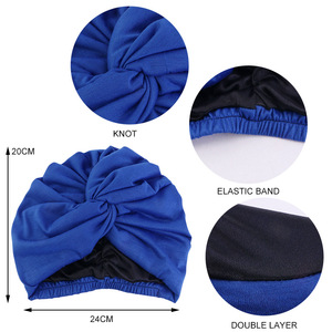 SYH871 femmes extensible 3D brodé torsion <span class=keywords><strong>cheveux</strong></span> Wrap Turban chapeau confortable pour <span class=keywords><strong>Cancer</strong></span> chimio pêche fête vêtements de plage - Product Image 5