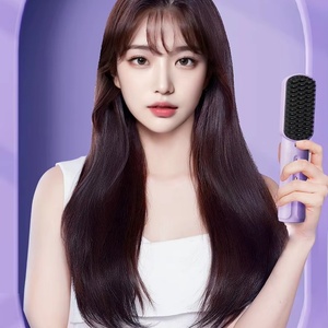 2025 Type-C Charging Anti-Scald Wireless Hot Comb Hair Straightener Portable Cordless Hair Straightener Brush With Negative Ion - Product Image 6