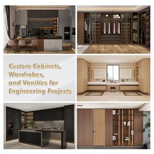 Pa ตู้กับข้าวสไตล์ยุโรปที่ทันสมัยตู้เคลือบแล็กเกอร์สีขาวดีไซน์<span class=keywords><strong>3D</strong></span> - Product Image 6