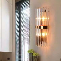 Applique Murale LED en Cristal de Luxe Nordique pour Salon, Chambre, Escalier, Couloir, Chevet - Intensité Réglable