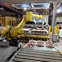Robot industriel FANUC R-2000iC/210F 165F à 6 axes pour la manutention de disques de frein, de moyeux de roue, la palettisation et l'asservissement des machines