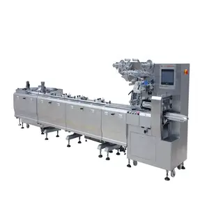 Disc Feeding And Packing Machine for Egg Roll Fully Automatic Pillow Wrapping machine