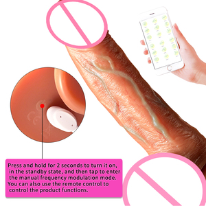 电动男性硅胶假阳具振动器女性性玩具女性g点刺激阴蒂按摩器 - Product Image 6