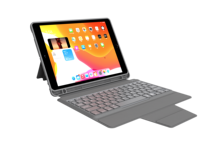 Nouveau clavier sans fil ultra-fin Ebits EB-128-1 pour iPad Pro 10.2/10.5, en cuir toile, 78 touches