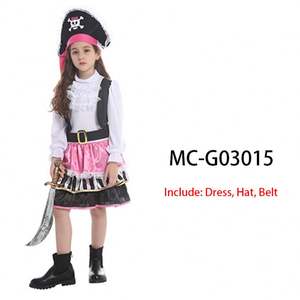 Girl Halloween Costume <b>Kids</b> Cosplay <b>Pirate</b> Costume Fancy Dress <b>Hat</b> Children Stage Carnival Party Child TV & Movie Custom Size - Product Image 5