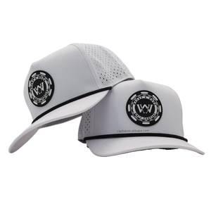 Toptan PVC kauçuk yama nefes Polyester erkekler spor beyzbol kapaklar erkekler koşu halat Golf şapkaları özel şapkalar - Product Image 3