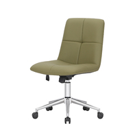 Chaise de bureau confortable et pivotante en PU sans bras HOGAN