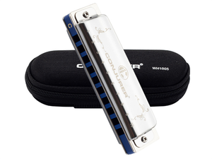 <span class=keywords><strong>Harmonica</strong></span> <span class=keywords><strong>diatonique</strong></span> CONJURER à 10 trous avec couvercle en acier inoxydable et plaque en laiton, clé C, écologique, pour débutants et professionnels - Product Image 5