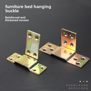Marco de cama reforzado, bisagra de cama, gancho en forma de siete, soporte de viga transversal de cama, inserto de cama, soporte de tira de madera para bisagra de cama, herrajes - Product Image 3