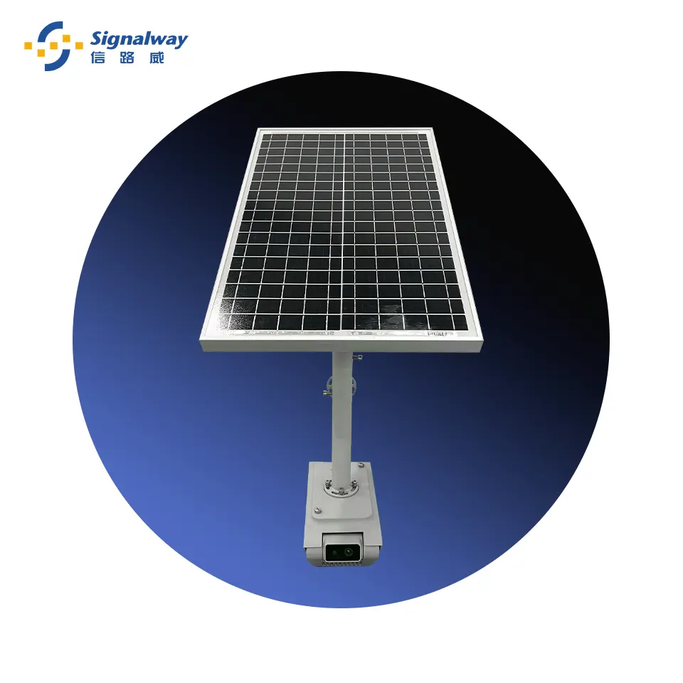 Signalway Network Surveil Cctv Camera Image Timing Capture System Of Electric Transmission Line Outdoor Solar Security Cameras