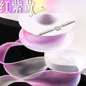 Ruban en organza dégradé de 4 cm de haute qualité pour mariage et décoration florale, 10 yards/rouleau - Product Image 4